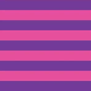 2 inch cheshire cat stripes pink purple Fabric | Spoonflower