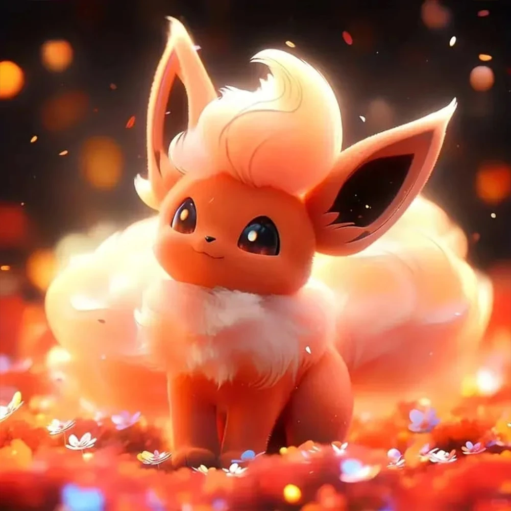 Diamond Painting - Full Round - Cute Pokemon(30*30cm)