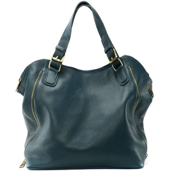 Grand sac à main en cuir grainé italien CAMELIA