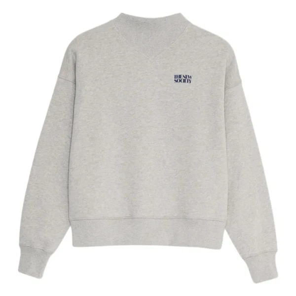 Sweat Lola | Gris chiné clair