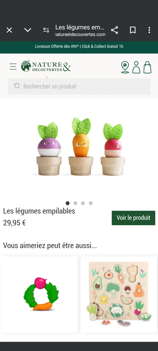Légumes empilables