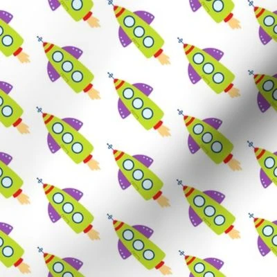 Andy's Room Space Rocket Fabric | Spoonflower
