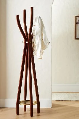 Porte-manteau en bois d'acacia Asta