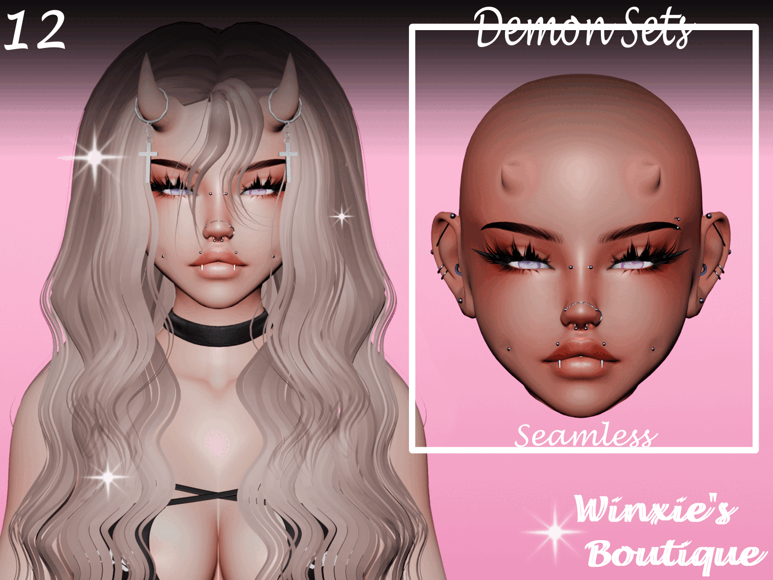• Seamless Demon Sets • VRCHat Asset • Commercial License •