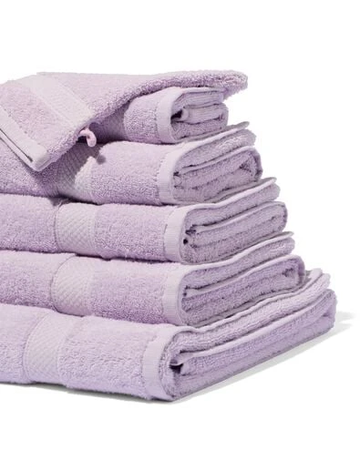 serviette de bain 100x150 qualité épaisse lilas - HEMA