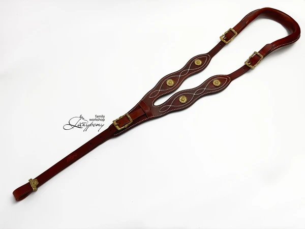 Croupière baroque pour chevaux Lazypony, croupière en cuir, croupière en cuir, sellerie baroque
