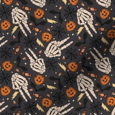 Spooky lightning Peace Fabric | Spoonflower