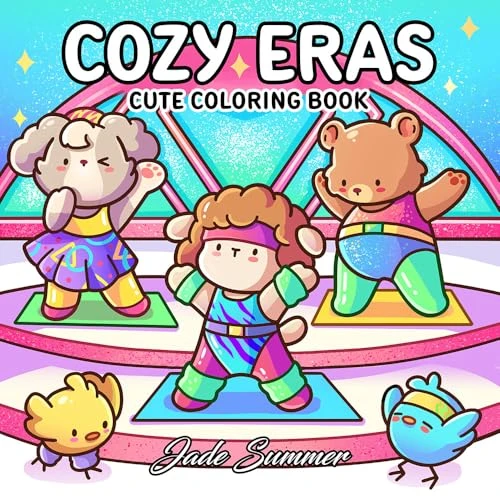 Cozy Eras: Cute Coloring Book for Adults and Teens with Adorable Characters and Nostalgic Scenes for Relaxation