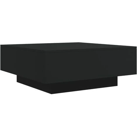 Table basse noir 80x80x31 cm bois d'ingénierie vidaXL