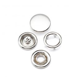 Bouton pression 11 mm couleur argent