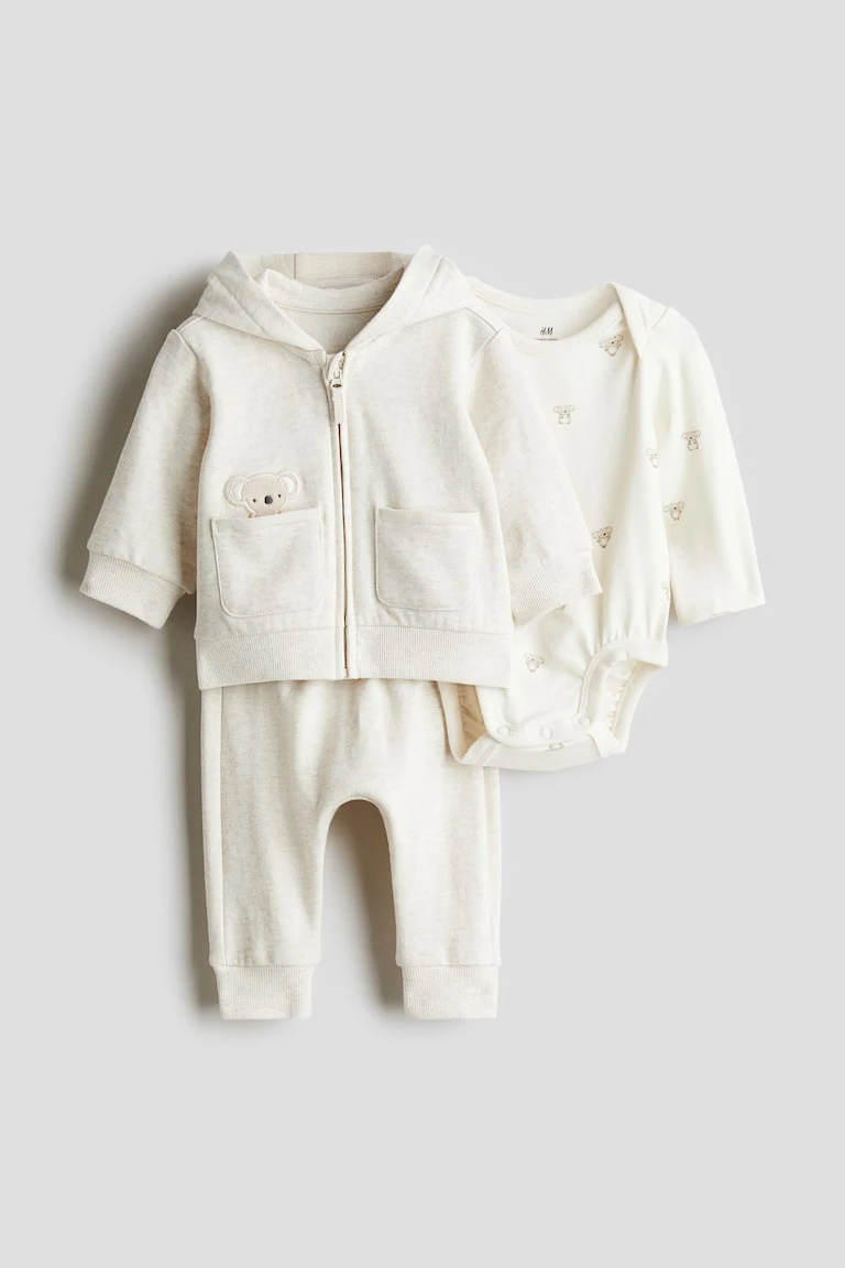 Ensemble 3 pièces en coton