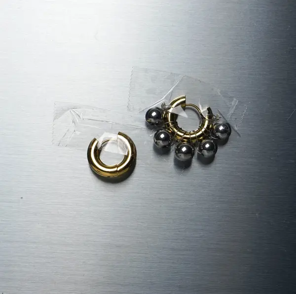 EARRING_LA JIL_GOLDEN/SILVERED — KITESY MARTIN