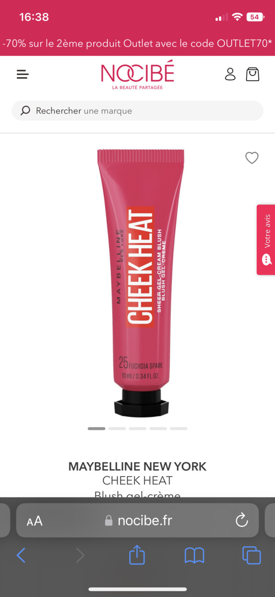 Maybelline New York | CHEEK HEAT Blush gel-crème - 25 FUCHSIA SPARK - Rose