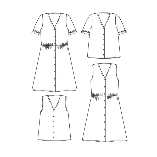 Patron Blouse/Robe Scämmit - Zoé
