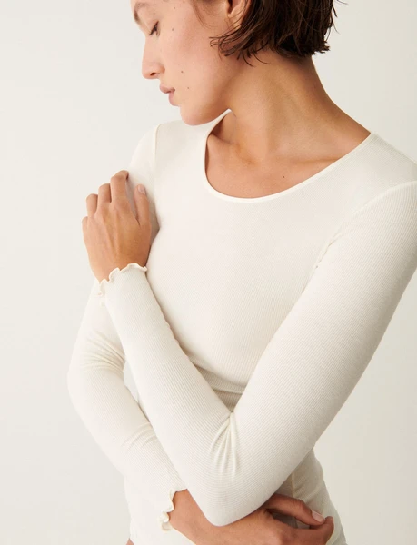 HEATTECH RIB CACHEMIRE 252 TEE SHIRT ML