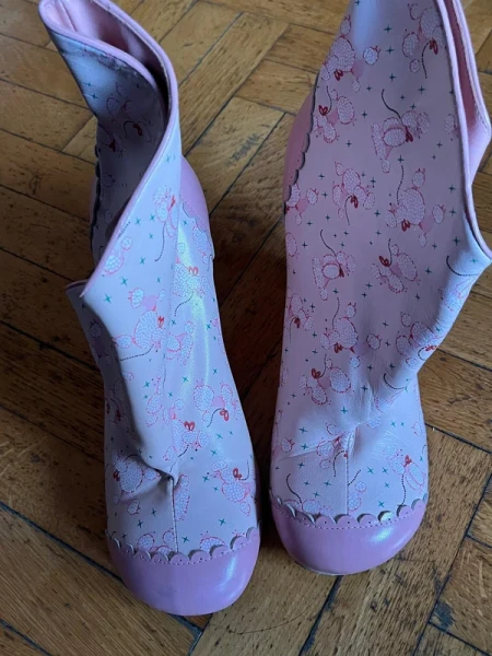 Irregular choice stivaletti pelle rosa