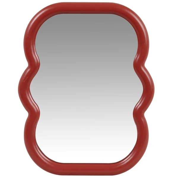 Miroir déstructuré rouge 24x30