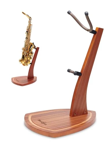 Support pour Saxophone - en bois d'Acajou