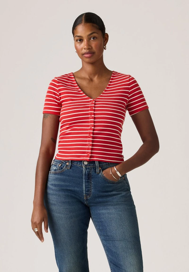 Levi's® MUSE TEE - T-shirt imprimé - penelope/urban red/rouge - ZALANDO.FR