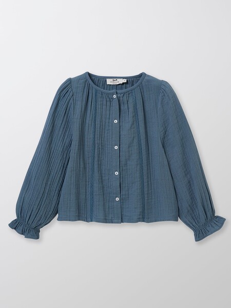 Blouse Fille insertion de dentelle