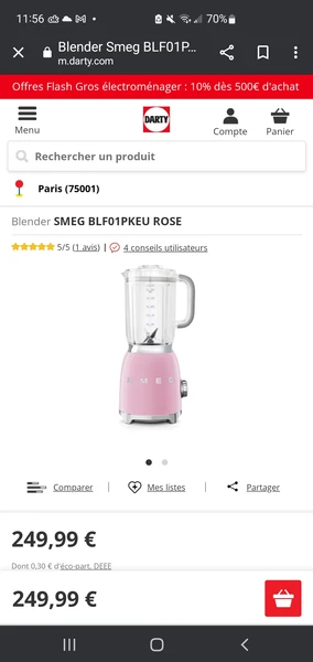 Blender smeg rose 