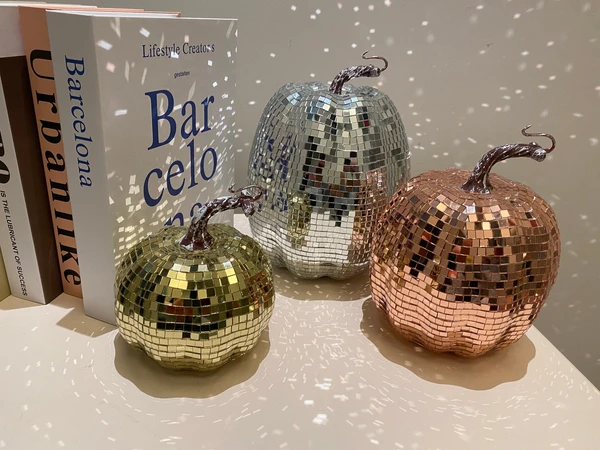 Fast shipping|disco home decor|retro home decor|pumpkin decor|disco pumpkin