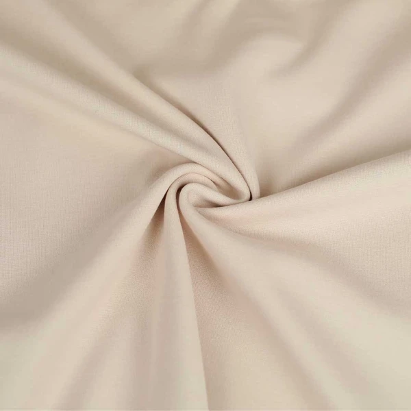 Tissu jersey maille Milano de viscose beige clair | Pour couture d'habits stretch : tee-shirt ou robe