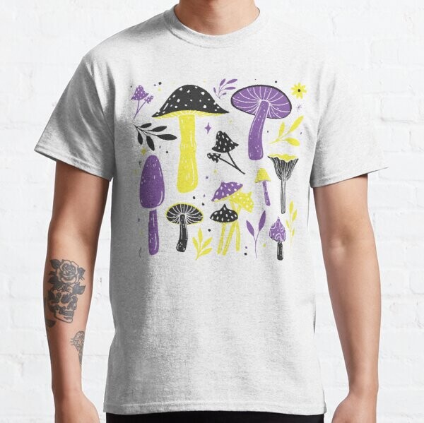 Champignons Pride non binaires | T-shirt classique
