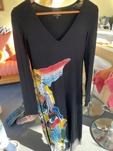robe just cavalli noire longue