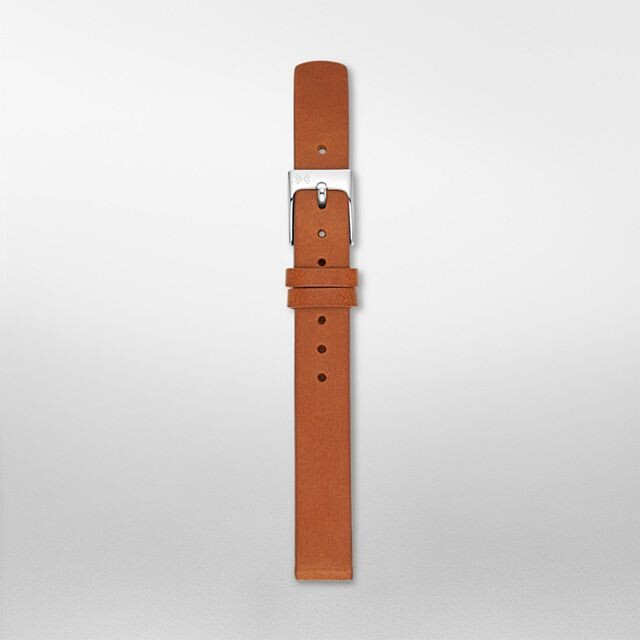 12mm Standard Leather Watch Strap, Brown