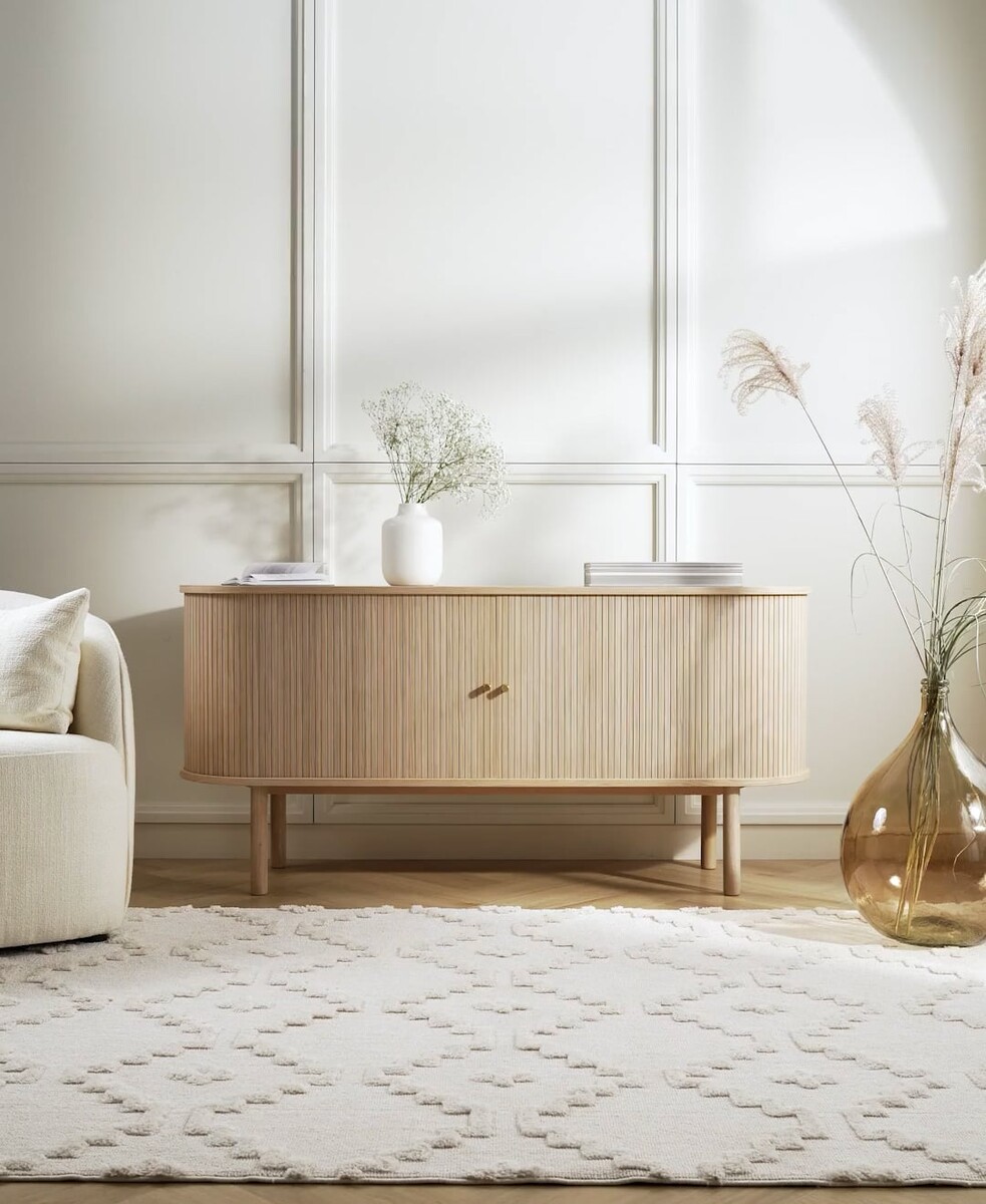Enfilade en bois clair avec portes coulissantes Calary | WestwingNow