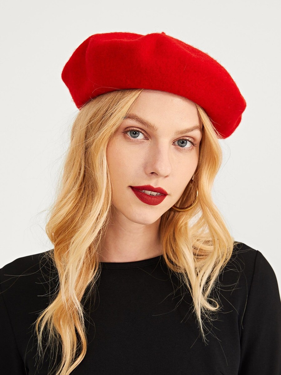 Béret rouge shein