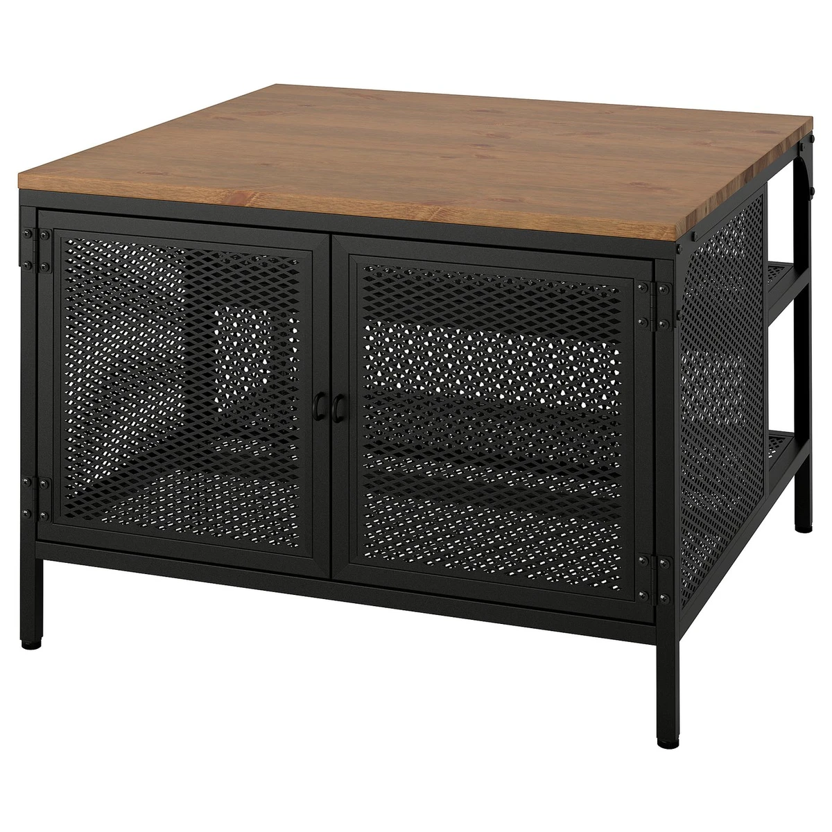FJÄLLBO Table de rangement - noir 68x68x48 cm