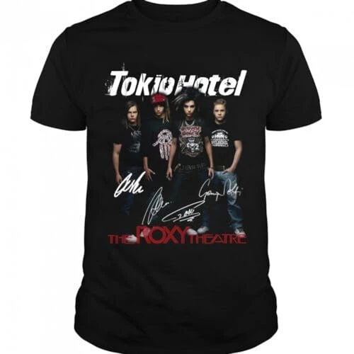 FYZPKR Rare Tokio Hotel Concert Shirt Black S-234XL T-Shirt A1220 BlackX-Large