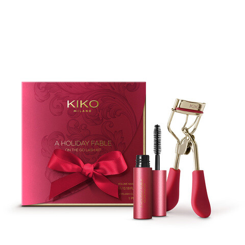 Kit yeux : mini mascara effet volume et recourbe-cils - A Holiday Fable On The Go Lash Kit - KIKO MILANO