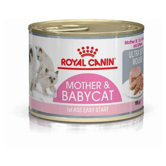 Tendre mousse chatte et chaton 0 à 4 mois Mother&Babycat 195g