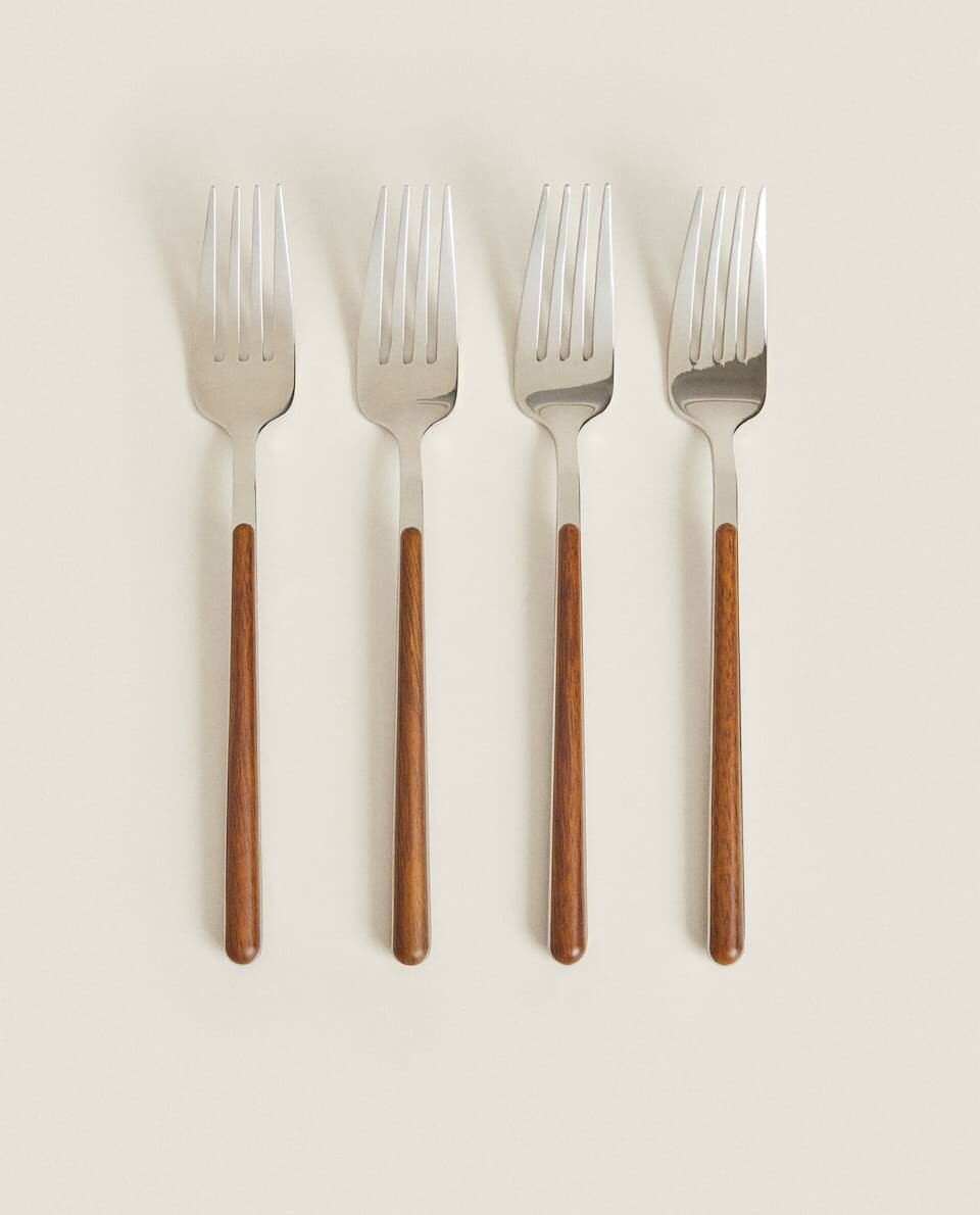 BOÎTE 4 FOURCHETTES MANCHE ROND