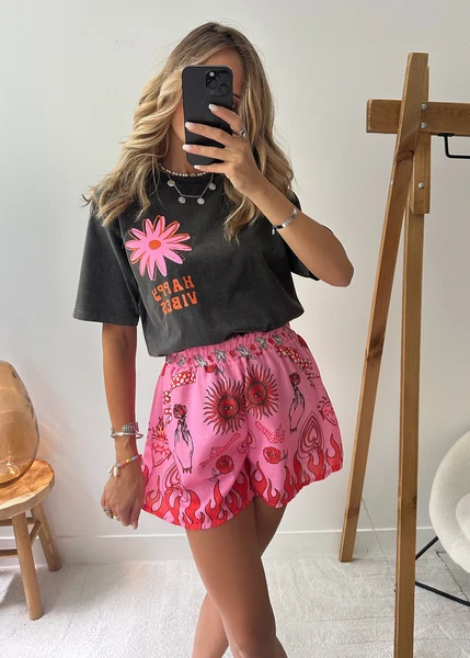 Short à imprimé ROSIA - rose