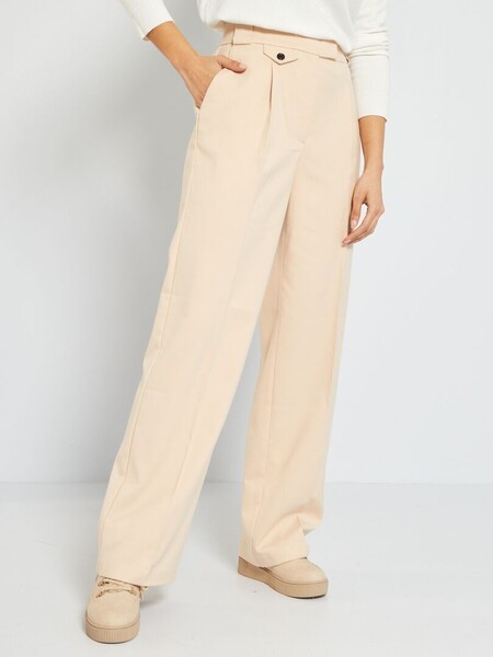 Pantalon large en flanelle