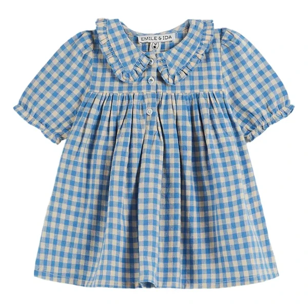 Robe Vichy Lagon | Bleu