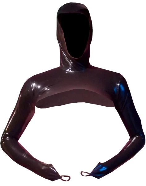 Boléro à capuche en latex pour homme
