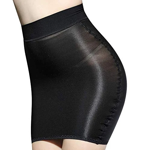 Geagodelia Mini Jupe Moulante Transparente Femme Robe Courte Paréo de Plage Cache-Maillots et Sarongs Clubwear Lingerie Sexy (Noir, Taille Unique)