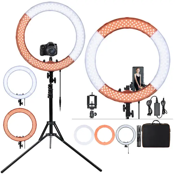 Ring Light Professionnelle 48cm de Diamètre avec Tripod et Pochette de protection Offerte