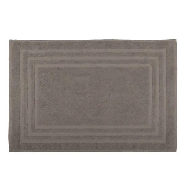 Tapis de bain en coton bio coton taupe 70x45