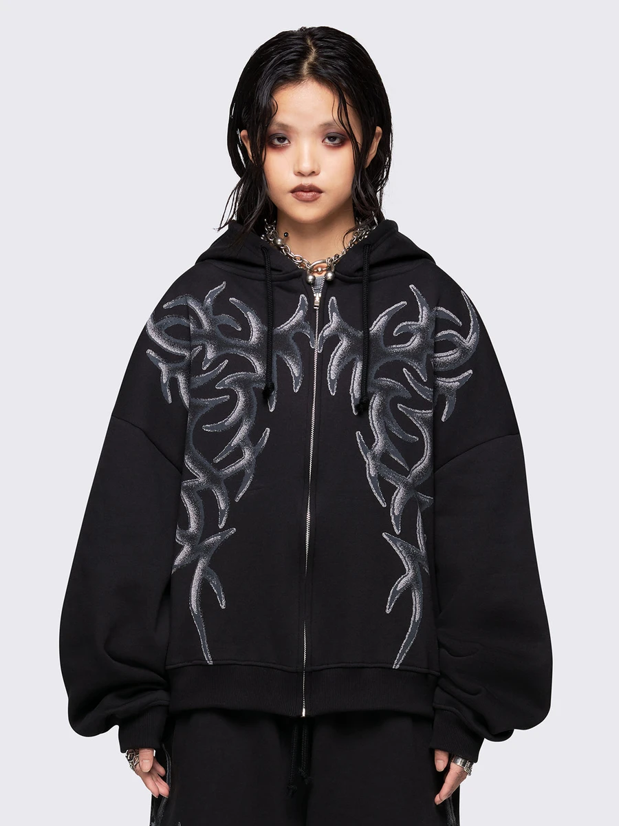 Gritty Zip Up Hoodie