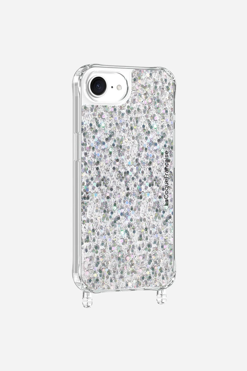 Coque Anneaux Paillettes Holographique