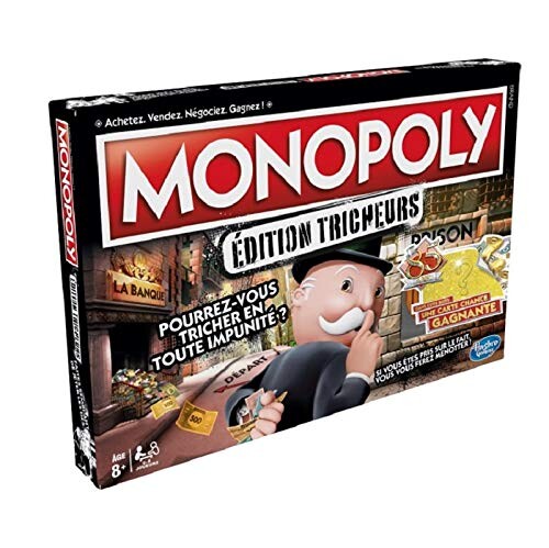 Monopoly Tricheurs - Jeu de societe - Jeu de plateau - Version française - La Chance Vous Sourit