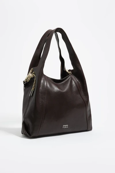 Grand sac Paper cuir café