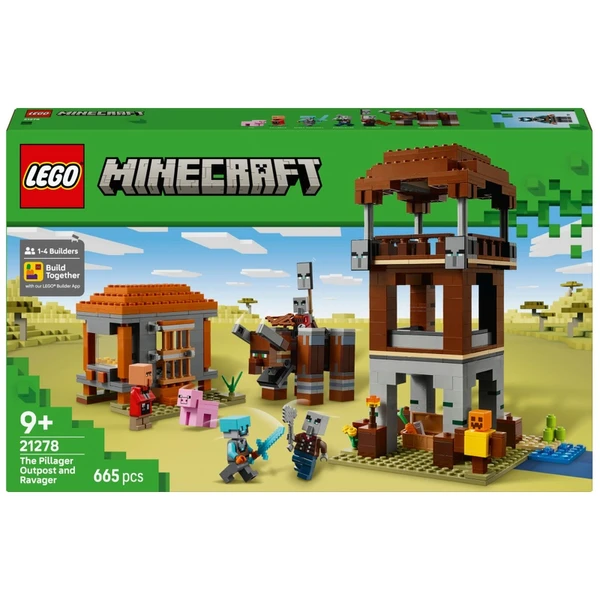 LEGO Minecraft 21278 l'Avant-poste de Pillards et Le Ravageur