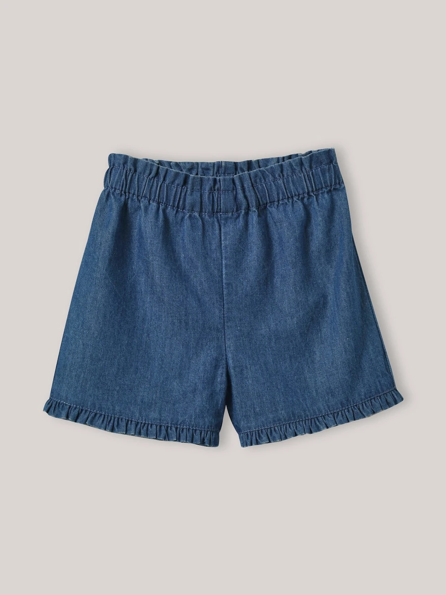 Short en denim light bébé